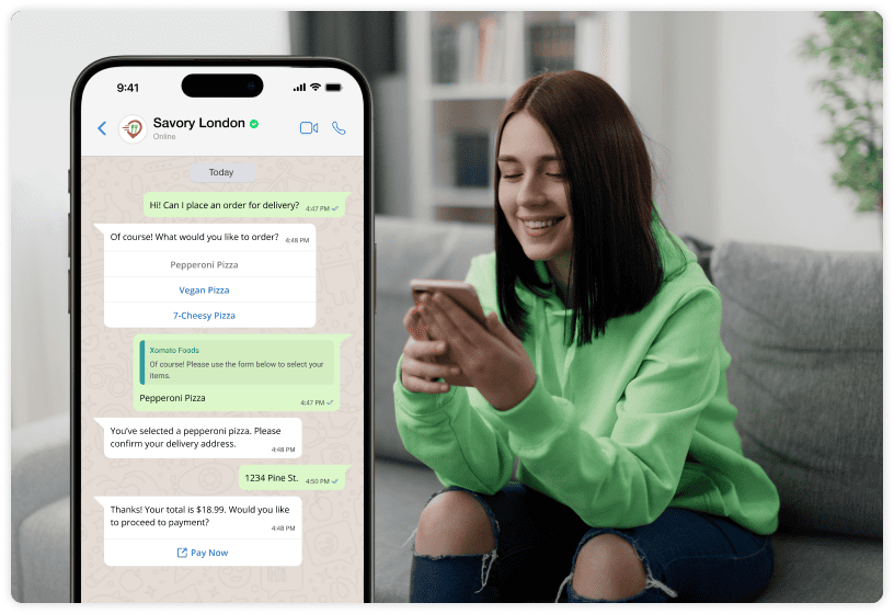 Chronox AI Agents for WhatsApp delivering 24/7 context-aware conversations, qualifying leads, guiding users, and handing off to humans seamlessly